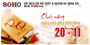 Khuyến mãi web SoHo mừng ngày 20/11